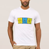 Namen-Shirt periodischer Tabelle Clarks