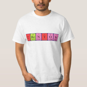 Namen-Shirt periodischer Tabelle Trentons T-Shirt
