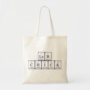 Namen-Taschentasche der periodischen Tabelle des Tragetasche