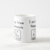 Namen-Tasse der periodischen Tabelle alba Kaffeetasse (Mittel)