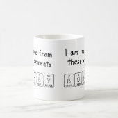 Namen-Tasse periodischer Tabelle Bobbys Kaffeetasse (Mittel)