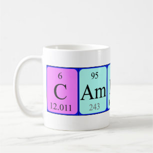 Namen-Tasse periodischer Tabelle Cameron Kaffeetasse