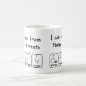 Namen-Tasse periodischer Tabelle Gavin Kaffeetasse (Mittel)
