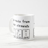 Namen-Tasse periodischer Tabelle Keri Kaffeetasse (Vorderseite Links)