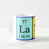 Namen-Tasse periodischer Tabelle Lana Kaffeetasse (Vorderseite Links)
