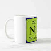 Namen-Tasse periodischer Tabelle NIC Kaffeetasse (Links)