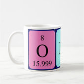 Namen-Tasse periodischer Tabelle Olafs Kaffeetasse (Links)