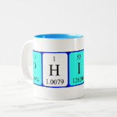 Namen-Tasse periodischer Tabelle Philip Zweifarbige Tasse (Vorderseite Links)