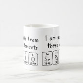 Namen-Tasse periodischer Tabelle Sergio Kaffeetasse (Mittel)