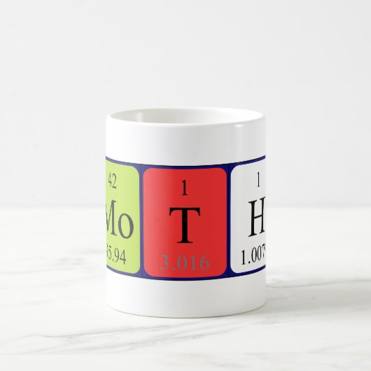Namen-Tasse periodischer Tabelle Timothys Kaffeetasse (Mittel)