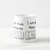 Namen-Tasse periodischer Tabelle Vasco Kaffeetasse (Mittel)