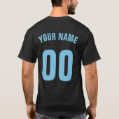 Namen-u. Zahl-lustiges Hockeygoalie-T-Shirt T-Shirt (Rückseite)