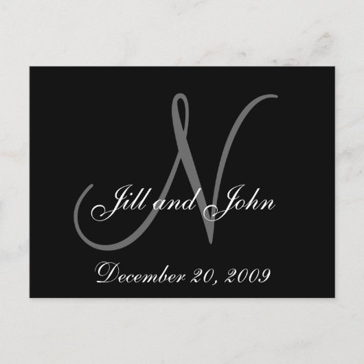 Namen und Ankündigung der Hochzeit der ersten Mono (Vorderseite)