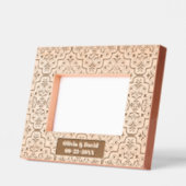 Namen und Datum der Hochzeit von Damaskus Geätzte Rahmen (Links)