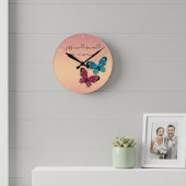 Namen und Datum Hochzeitsgeschenk Personalisierte Runde Wanduhr