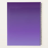 Namen und Datum Lila Mauve-Blume hinzufügen Planer (Rückseite)