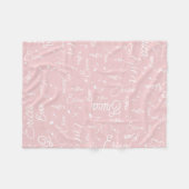 Namen und gespielte musikalische Anmerkungen Rosa Fleecedecke (Vorderseite (Horizontal))
