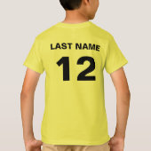 Namen- und Zahlt-shirts T-Shirt (Rückseite)