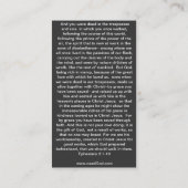 Namen von 2:1 Jesuss Eph - Fläche mit 10 Visitenkarte (Rückseite)