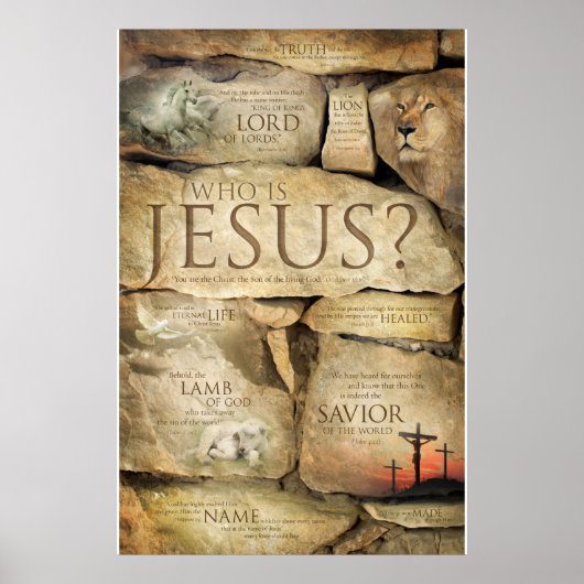 NAMEN VON JESUS CHRIST - Christliche Art Posters Poster (Vorne)