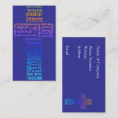 Namen von Jesus-Kreuz Visitenkarte (Vorne/Hinten)