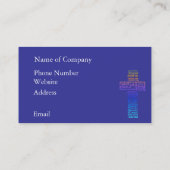 Namen von Jesus-Kreuz Visitenkarte (Rückseite)