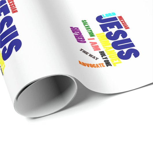 Namen von Jesus Umhüllungspapier Geschenkpapier (Rolleneckpunkt)