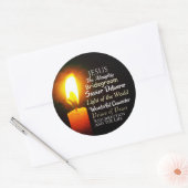 Namen von Jesus-Weihnachten, Prinz des Friedens, Runder Aufkleber (Umschlag)