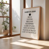 Namen von Jesus Weihnachtsgebäck Poster