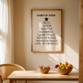 Namen von Jesus Weihnachtsgebäck Poster