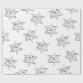 Namen von Jesus Weihnachtswrapping Papier Geschenkpapier (Flach)