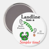 Namen von Späßen im Festnetz Magnet (Vorderseite/Rückseite)