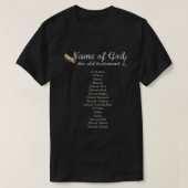 Namen von Yahweh YHWH-Gott Inspiration Christlich T-Shirt (Design vorne)