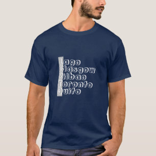 Namen weltweiter Städte T-Shirt