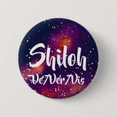 Namens_ + Pronomen-kundengerechte Galaxie Button (Vorderseite)