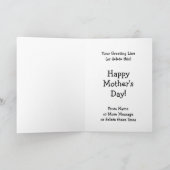 Namensänderung glückliche Mütter Tag Oma Peony Karte (Innenseite)