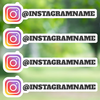 Namensaufkleber für benutzerdefinierte Instagram S Aufkleber