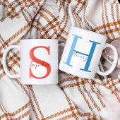 Namensbecher mit initialisiertem personalisiertem  kaffeetasse