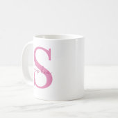 Namensbecher mit initialisiertem personalisiertem  kaffeetasse (Vorderseite Links)