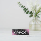 Namensbonbon-Melasse der Visitenkarte-311-Custom Mini Visitenkarte (Stehend Vorderseite)