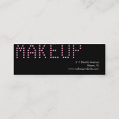 Namensbonbon-Melasse der Visitenkarte-311-Custom Mini Visitenkarte (Rückseite)