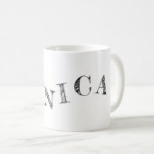 Namensbriefe cool kaffeetasse (VorderseiteRechts)