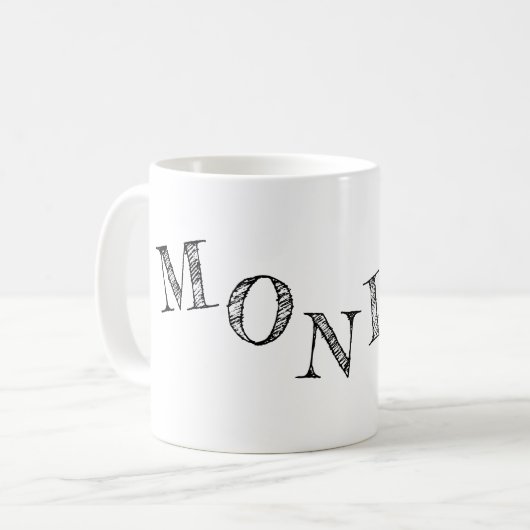 Namensbriefe cool kaffeetasse (Vorderseite Links)