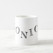Namensbriefe cool kaffeetasse (Mittel)