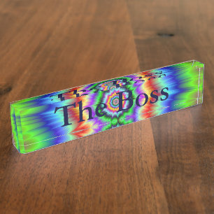Namenschild für den Rainbow Explosion Namensplakette