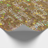 Namenscollagen-Geschenk-Schablone Geschenkpapier (Ecke)