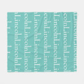 Namensdecke Fleecedecke (Vorderseite (Horizontal))