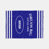 Namensdie marine-Blau des großes kleines Fleecedecke (Vorderseite (Horizontal))