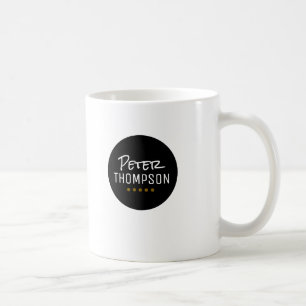 Namensgebete Tasse Simple Black Circle Logo