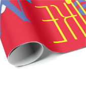 Namensgebung für personalisierte Jungs Geschenkpapier (Rolleneckpunkt)